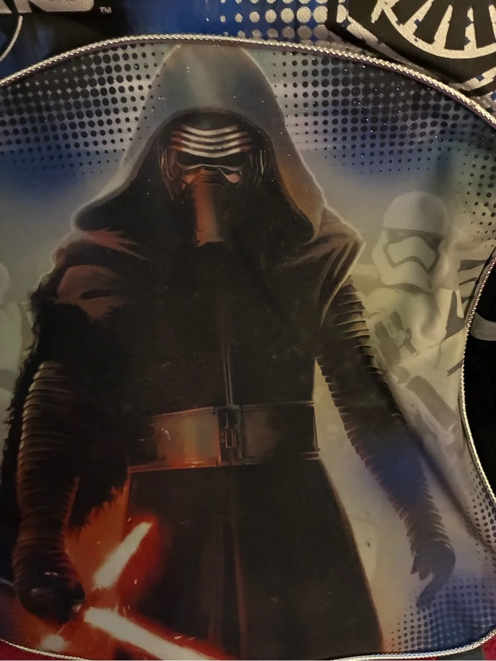 Star Wars Kylo Ren Black & Blue Boys Backpack with Lightsaber Graphic